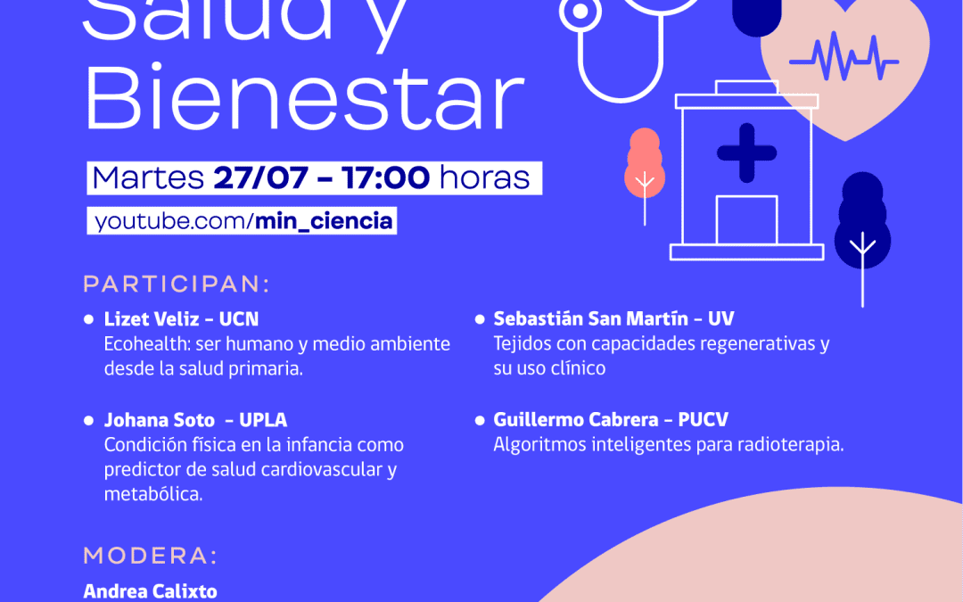 Webinar “Panorama Científico” del mes de julio se centrará en temas de salud y bienestar